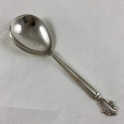 Georg Jensen Sterling Silver Acanthus Pattern Serving Spoon